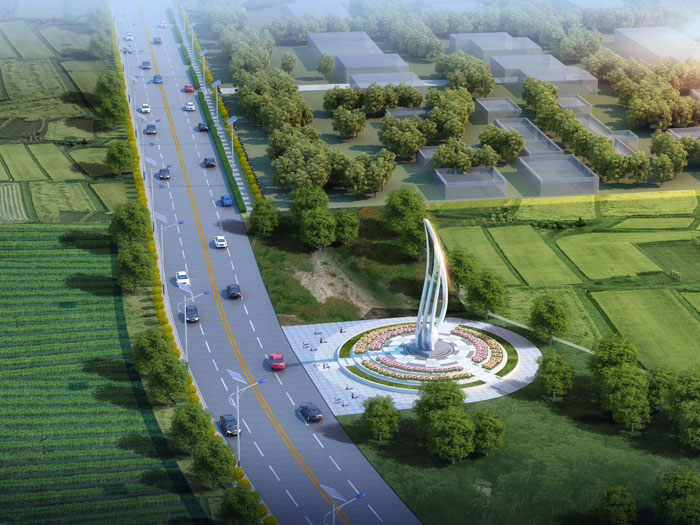 洛陽市洛龍區(qū)關(guān)圣街關(guān)林廣場(chǎng)道路景觀設(shè)計(jì)